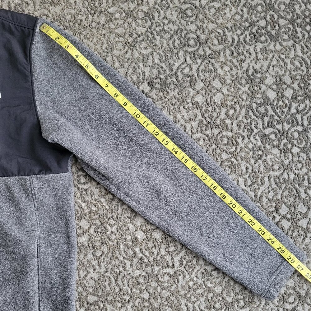 The North Face Men’s ½ Zipper Front Fleece Pullover Black/Gray Size M Medium - Picture 10 of 10